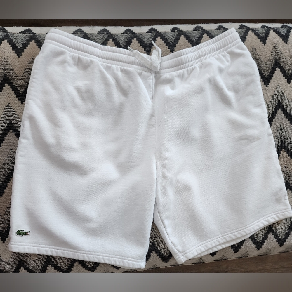 White Lacoste Shorts